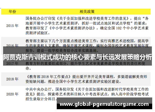 阿贾克斯青训模式成功的核心要素与长远发展策略分析